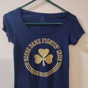 Notre Dame Ladies Adidas, scoop neck tee